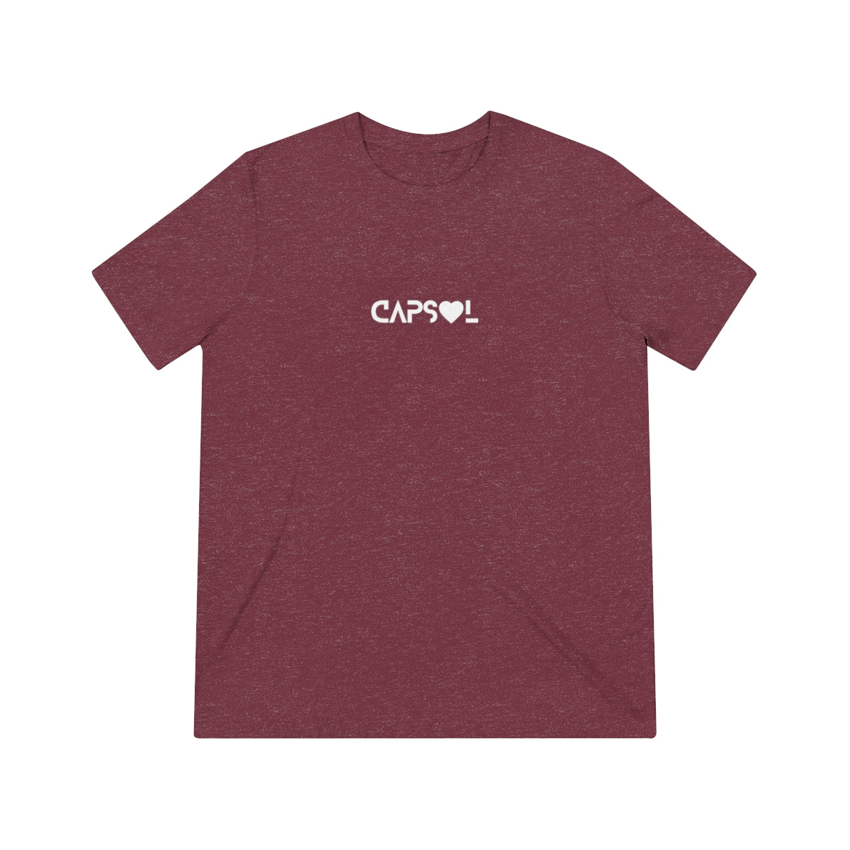 CapSol (front) - white text - VDAY - Unisex Triblend Tee