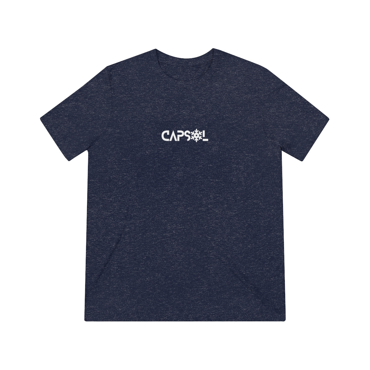 CapSol (front) - white text - SNOWFLAKE - Unisex Triblend Tee