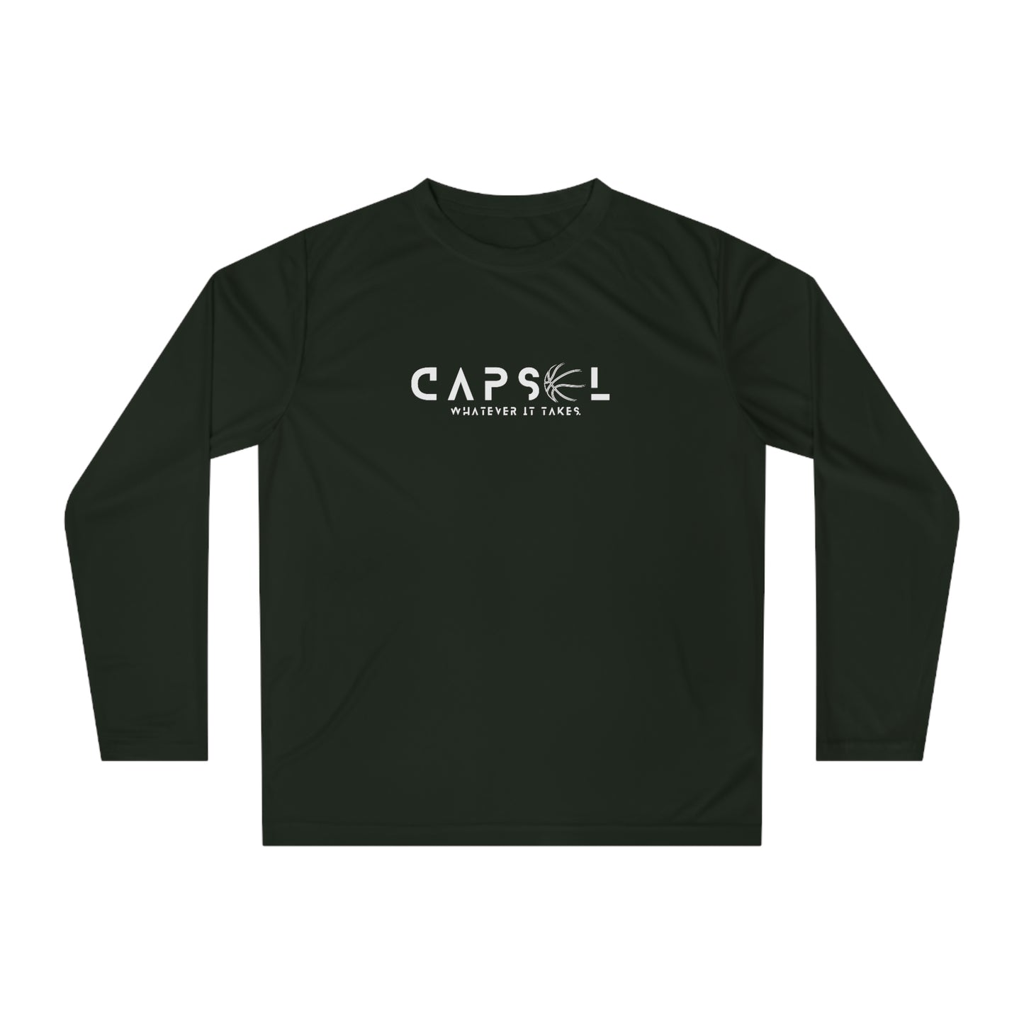 Basketball - black text - Performance Long Sleeve Shirt - basic