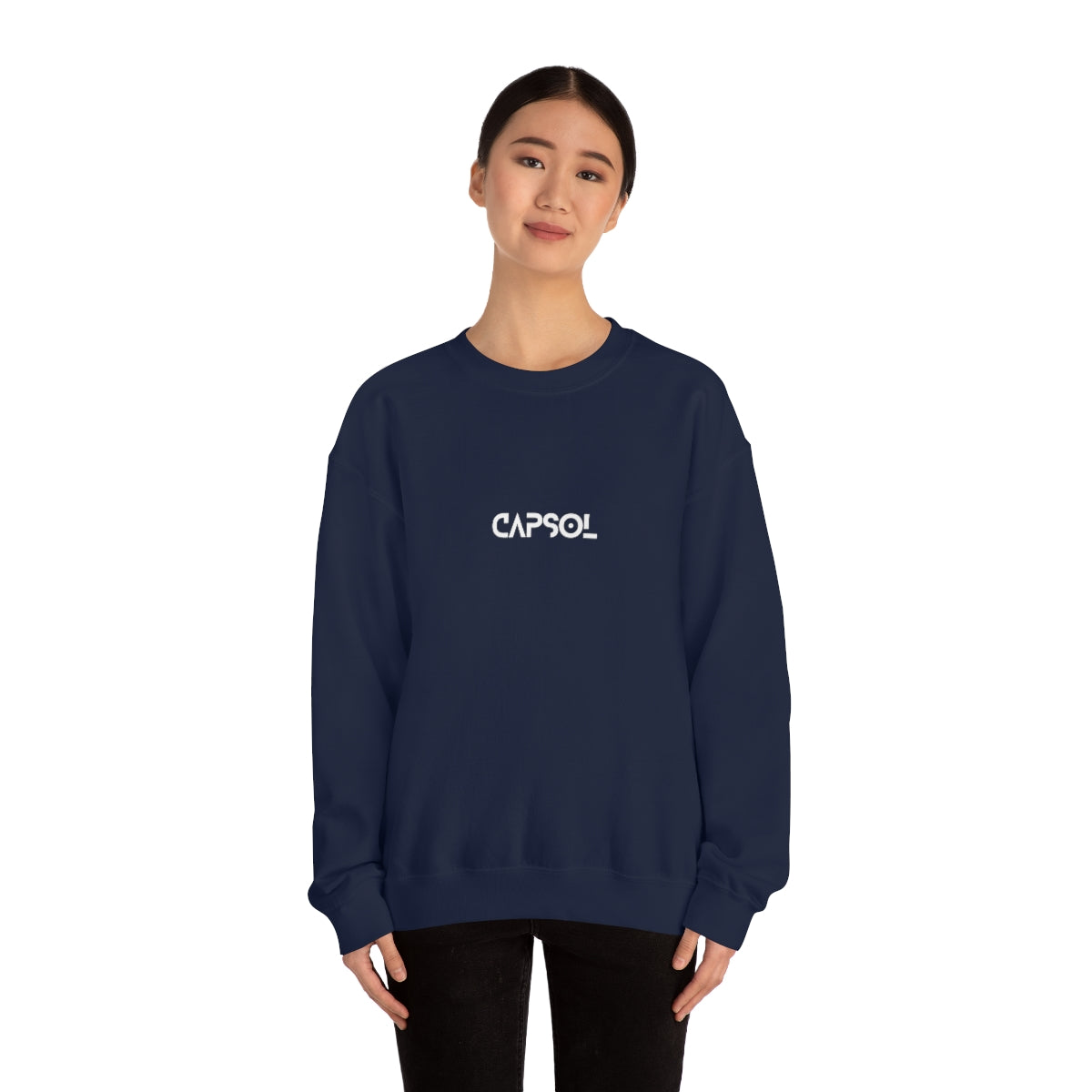 Stopwatch - white text - Crewneck Sweatshirt