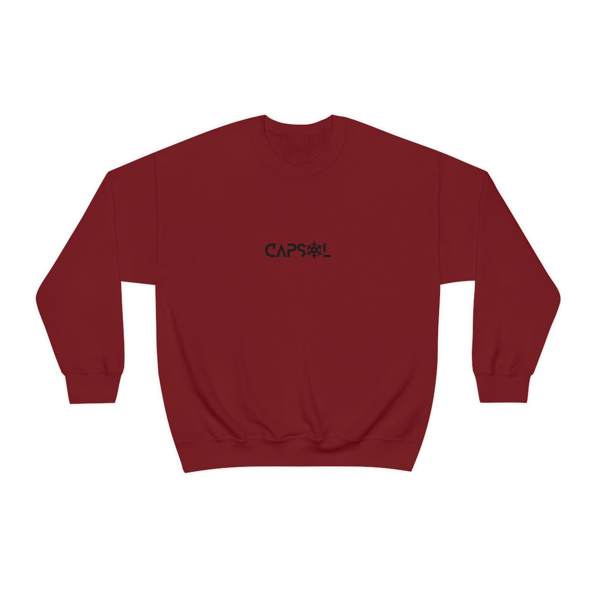 CapSol (front) - black text - SNOWFLAKE - Unisex Heavy Blend™ Crewneck Sweatshirt