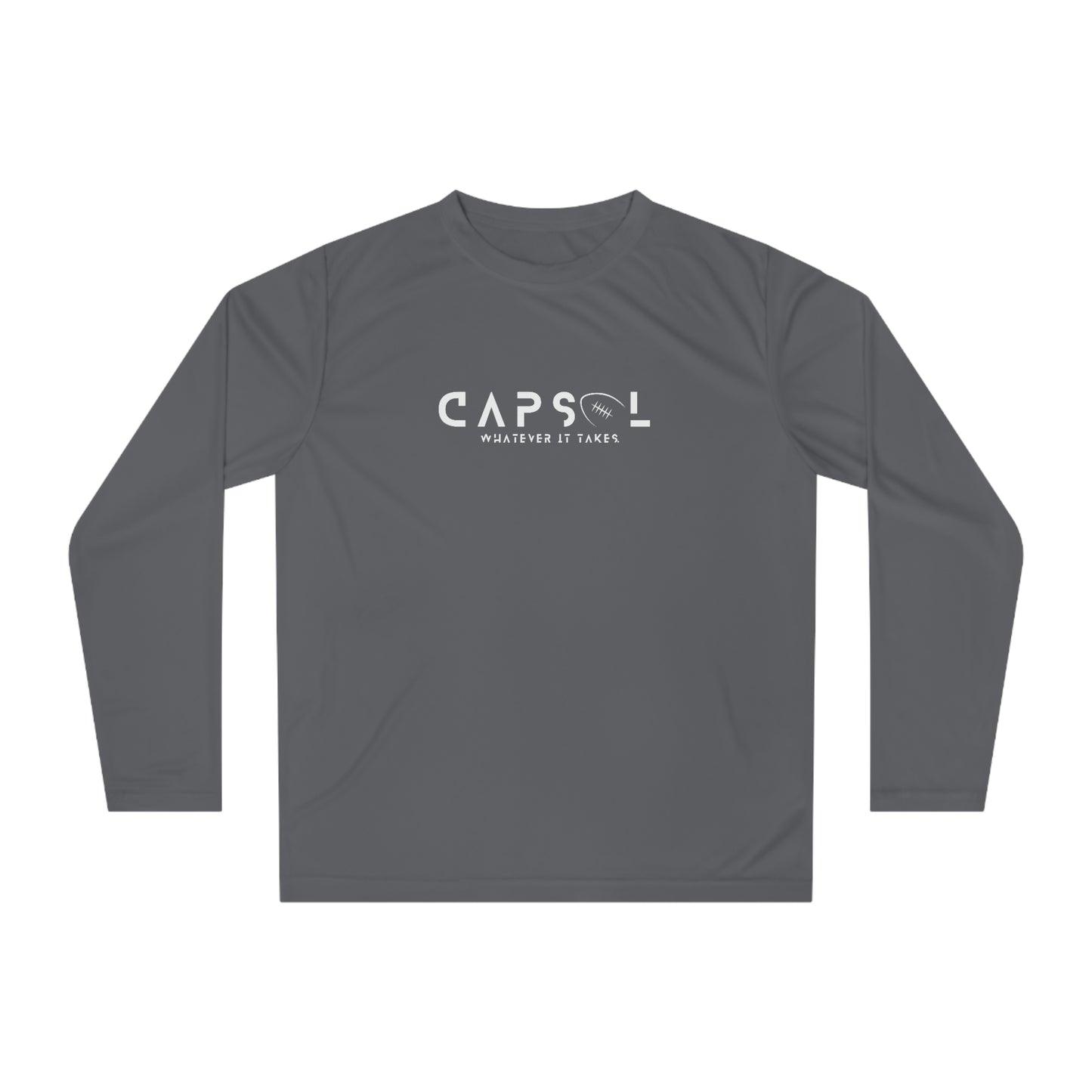 Football - white text - Performance Long Sleeve Shirt - basic