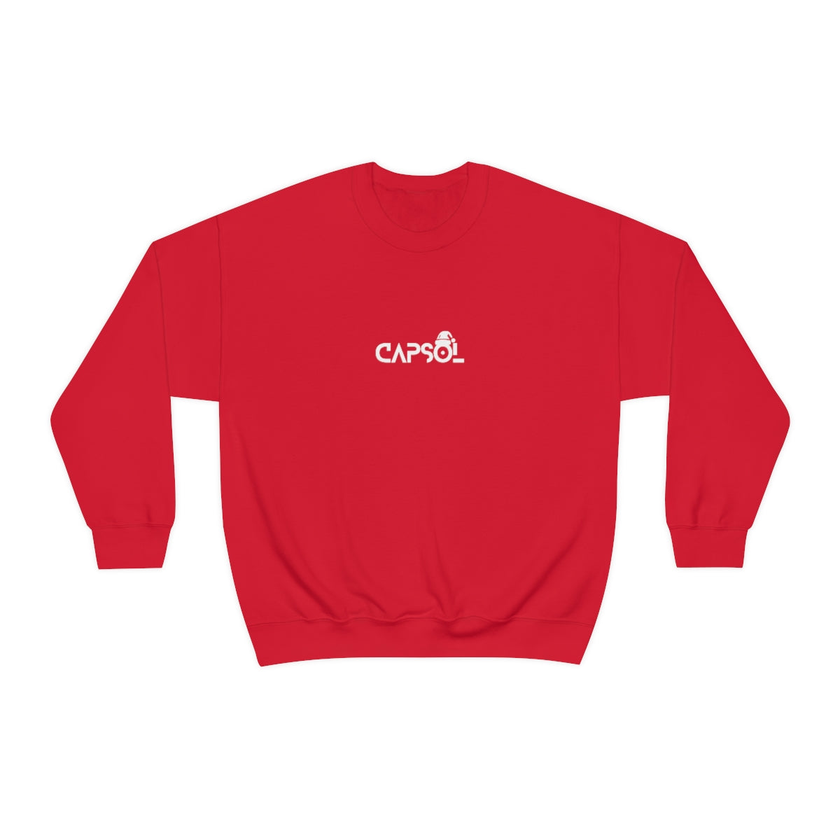 CapSol (front) - white text - XMAS - Unisex Heavy Blend™ Crewneck Sweatshirt