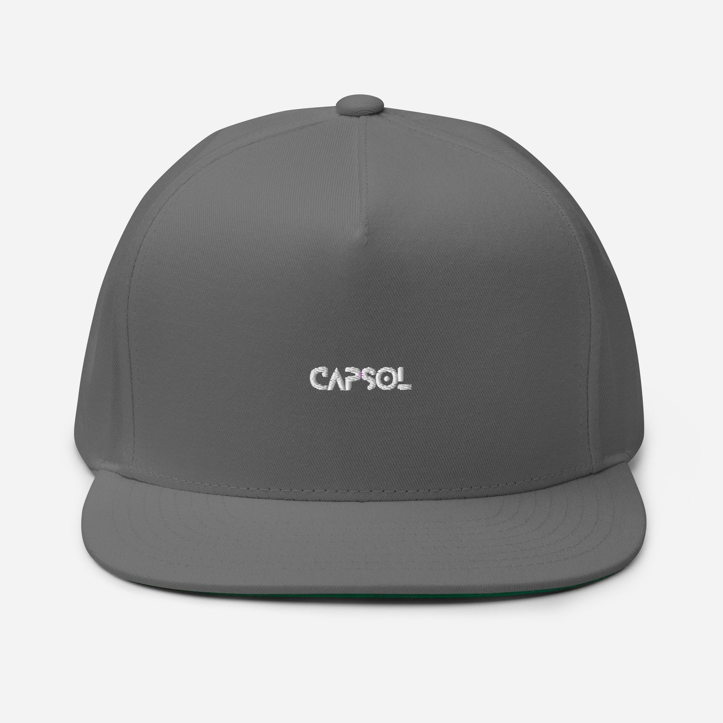 CapSol - white thread - Flat Bill Snapback