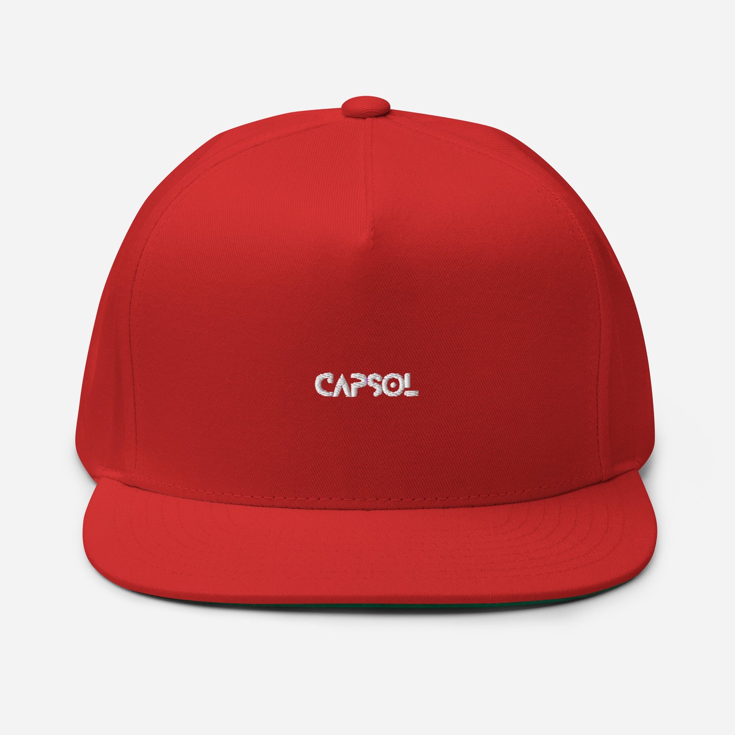 CapSol - white thread - Flat Bill Snapback