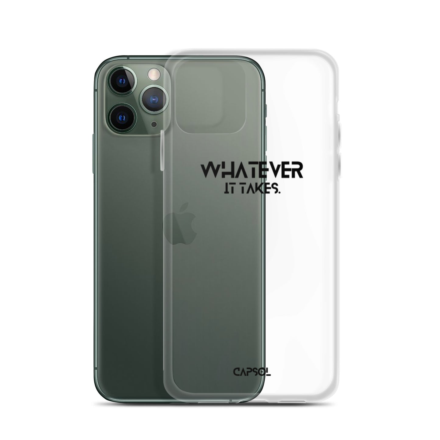 Whatever it takes - black text - iPhone Case