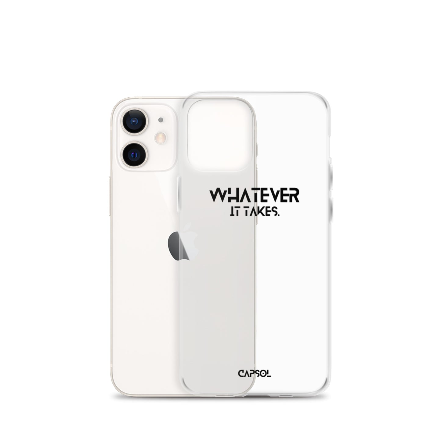 Whatever it takes - black text - iPhone Case