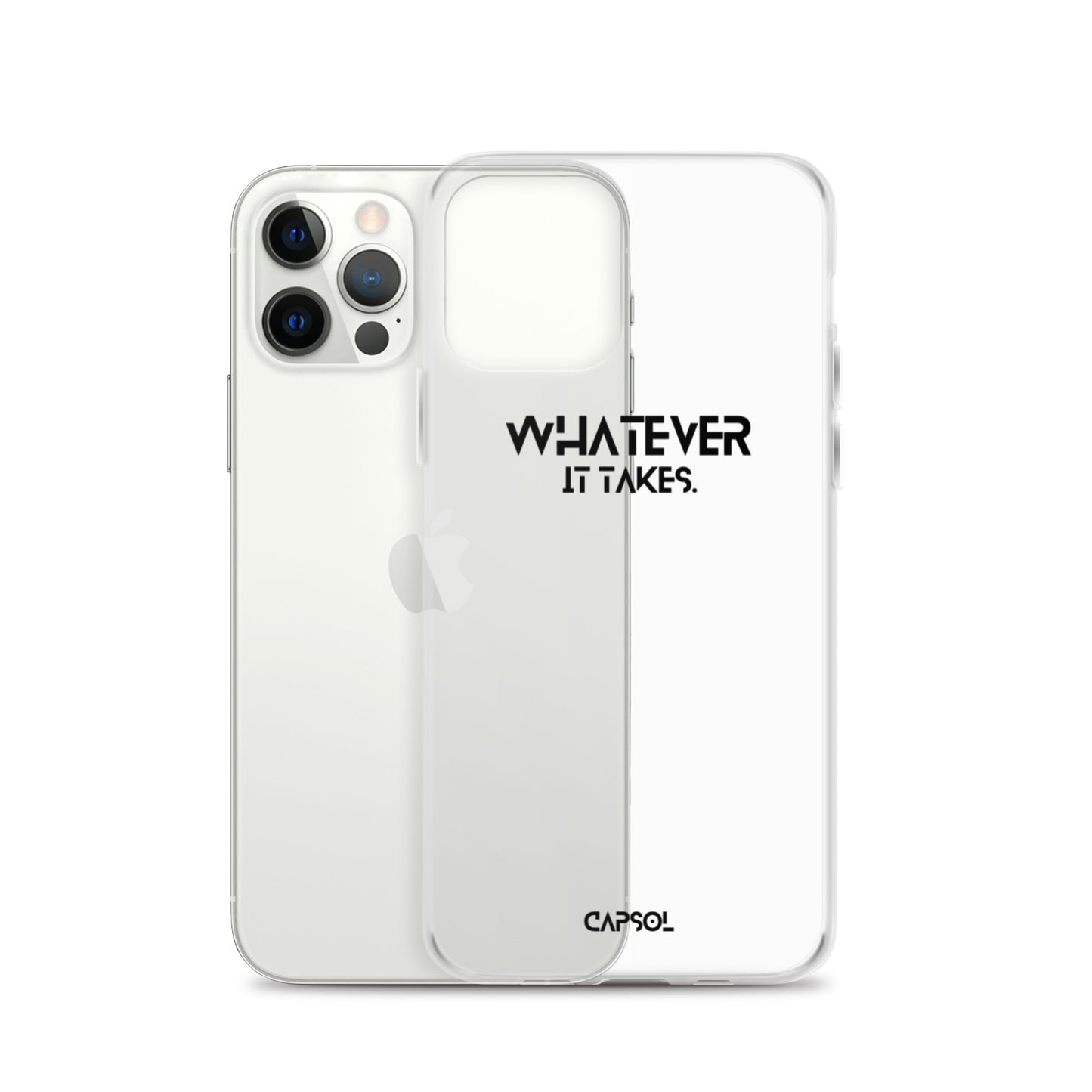 Whatever it takes - black text - iPhone Case