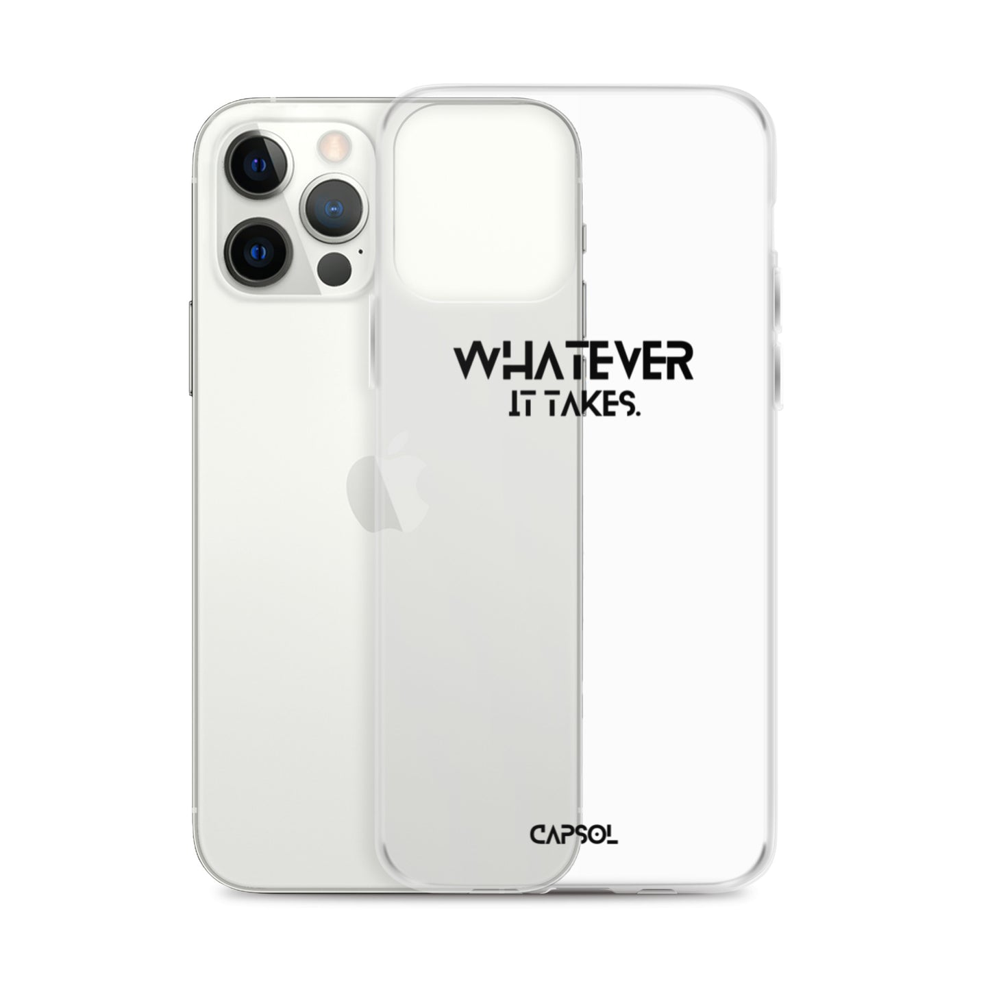 Whatever it takes - black text - iPhone Case