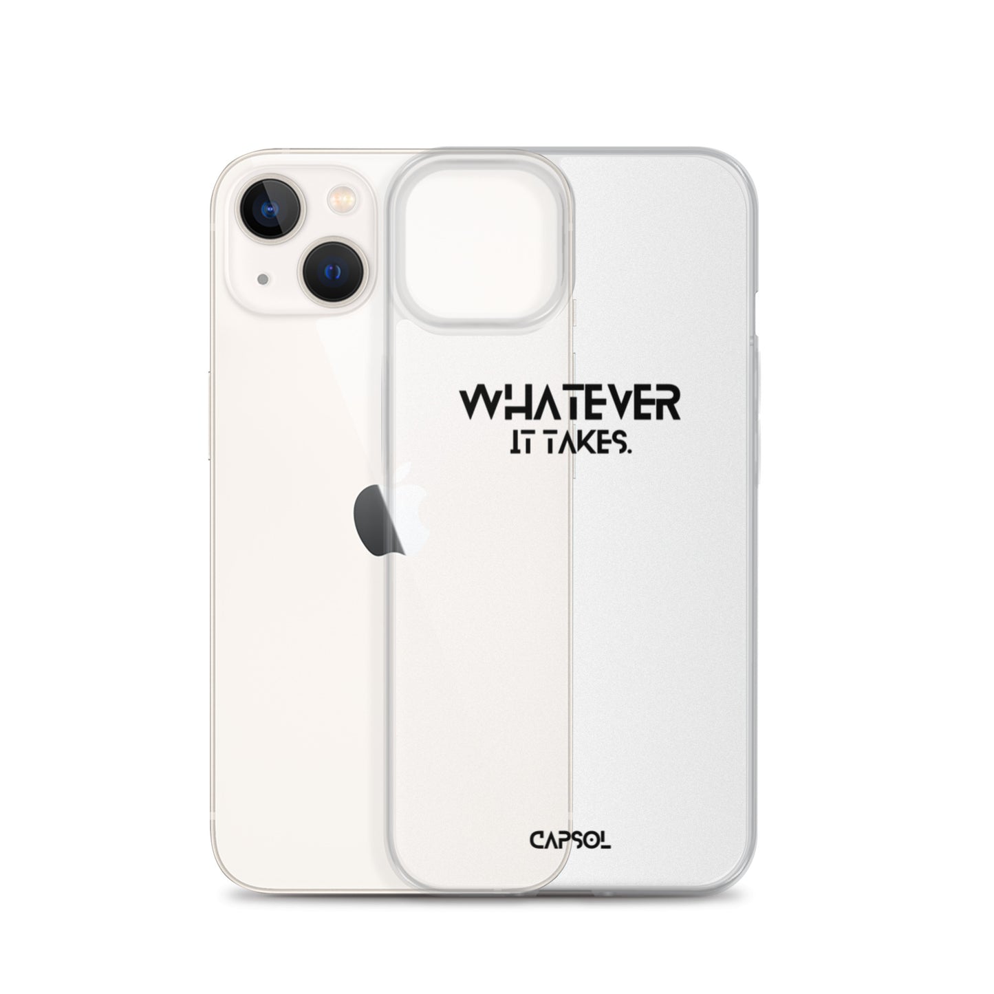 Whatever it takes - black text - iPhone Case