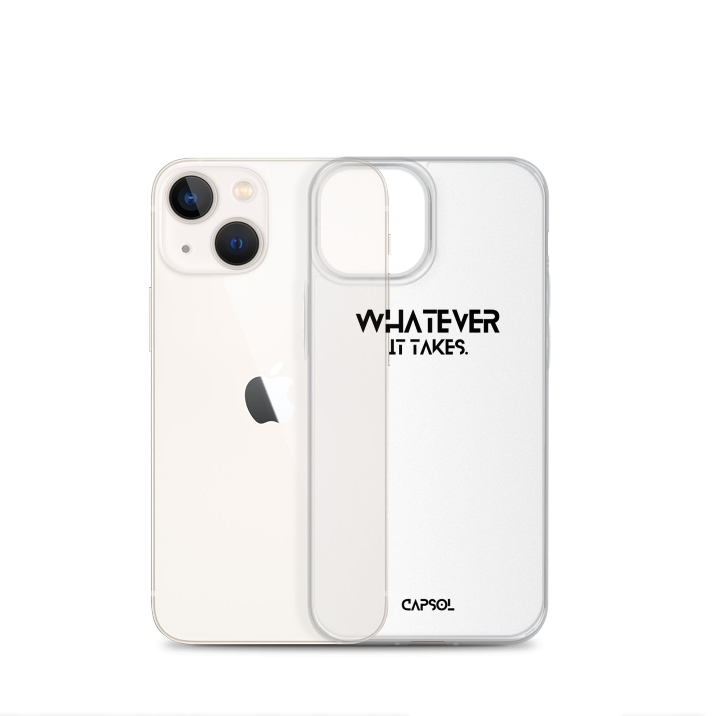 Whatever it takes - black text - iPhone Case