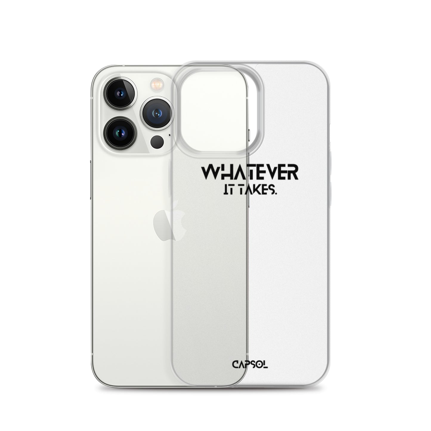 Whatever it takes - black text - iPhone Case