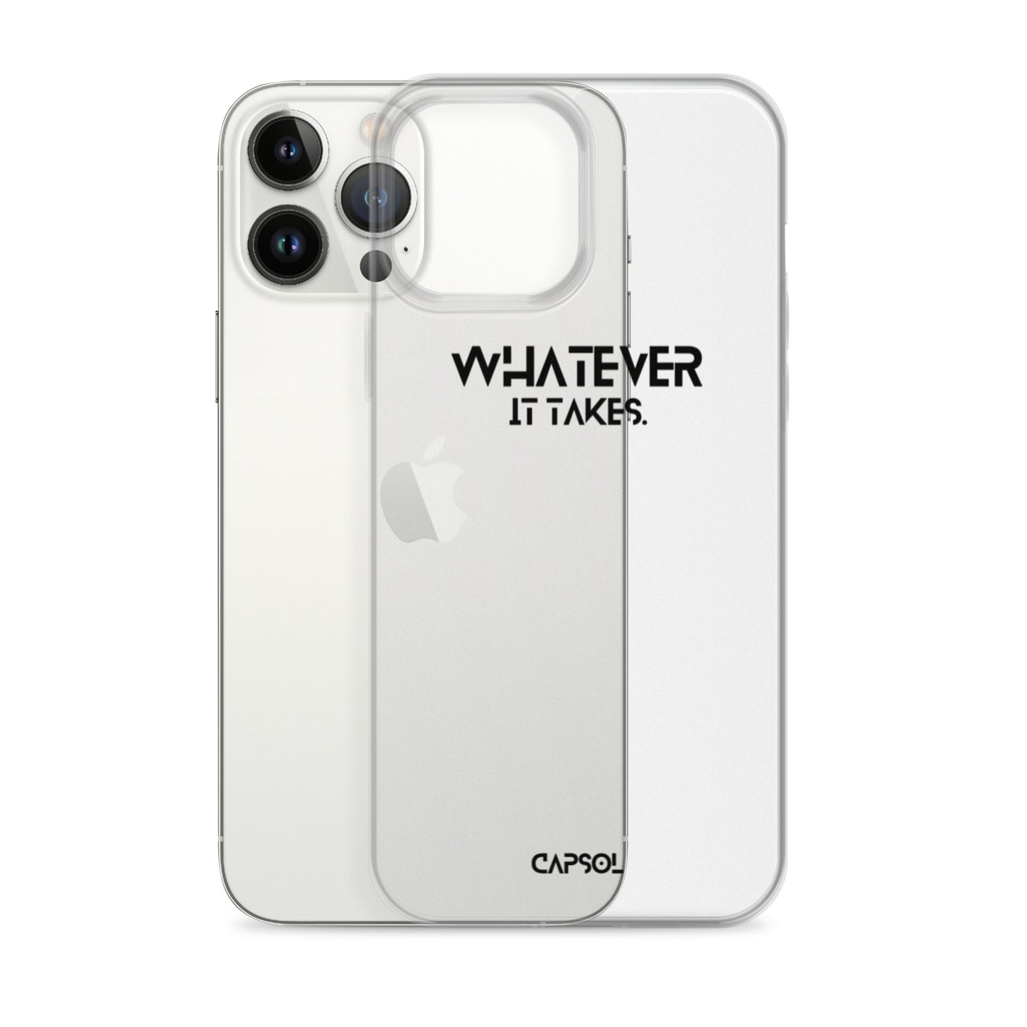 Whatever it takes - black text - iPhone Case