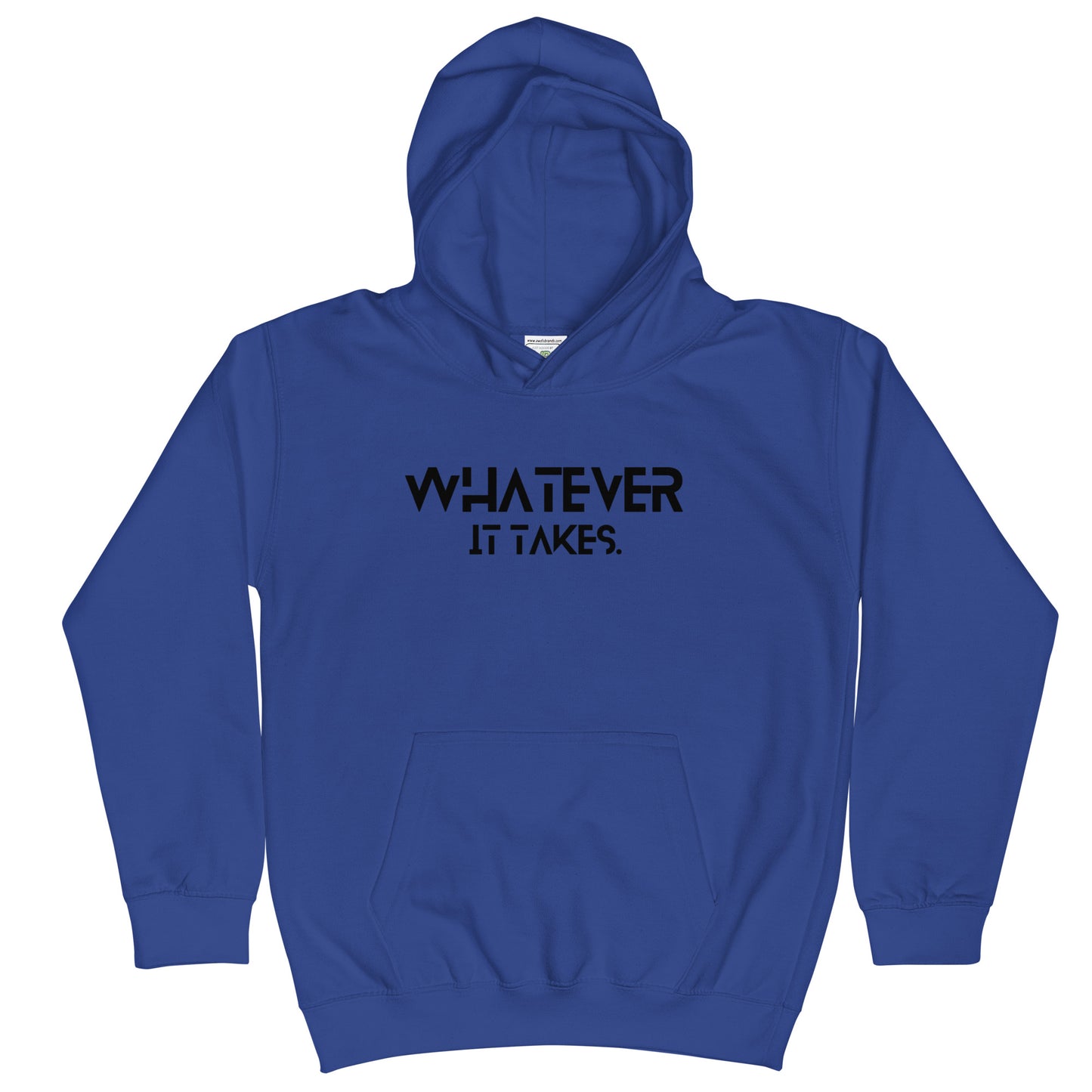 Whatever it takes (front) - black text - Kids Hoodie