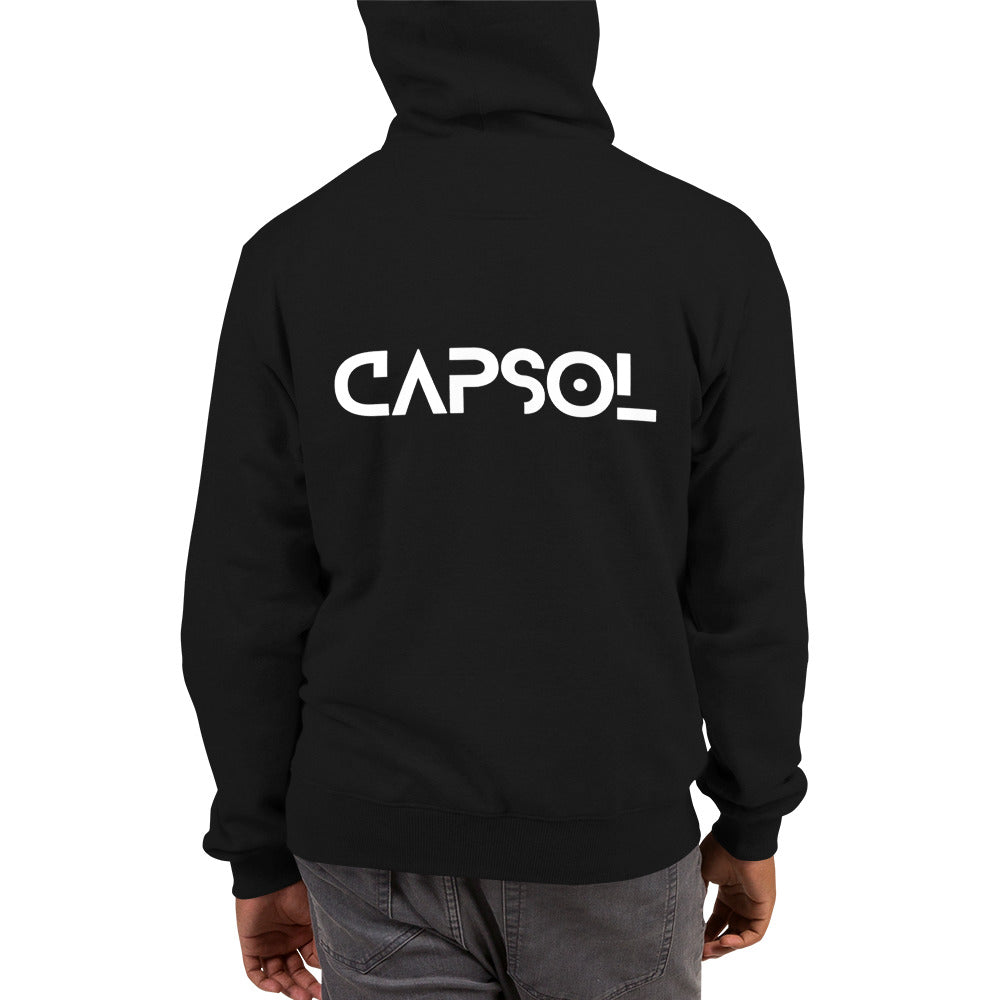 Whatever it takes (front) / CapSol (back) - white text - CHAMPION Hoodie