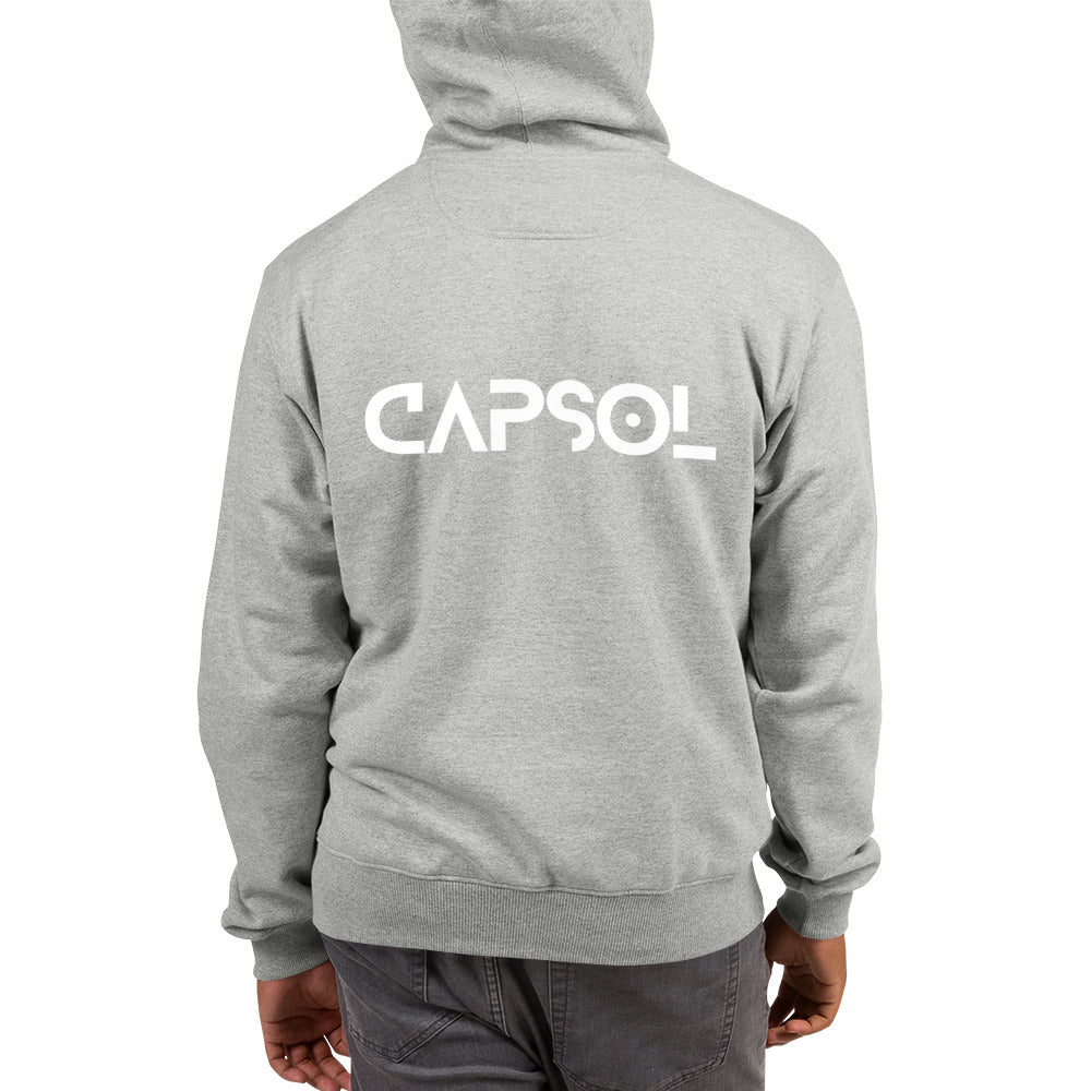 Whatever it takes (front) / CapSol (back) - white text - CHAMPION Hoodie