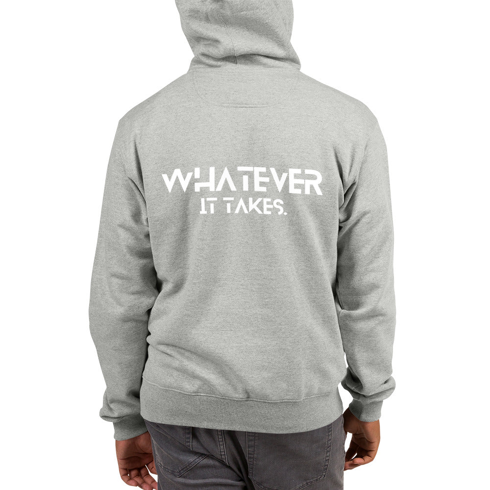 CapSol (front) / Whatever it takes (back) - white thread - CHAMPION Hoodie