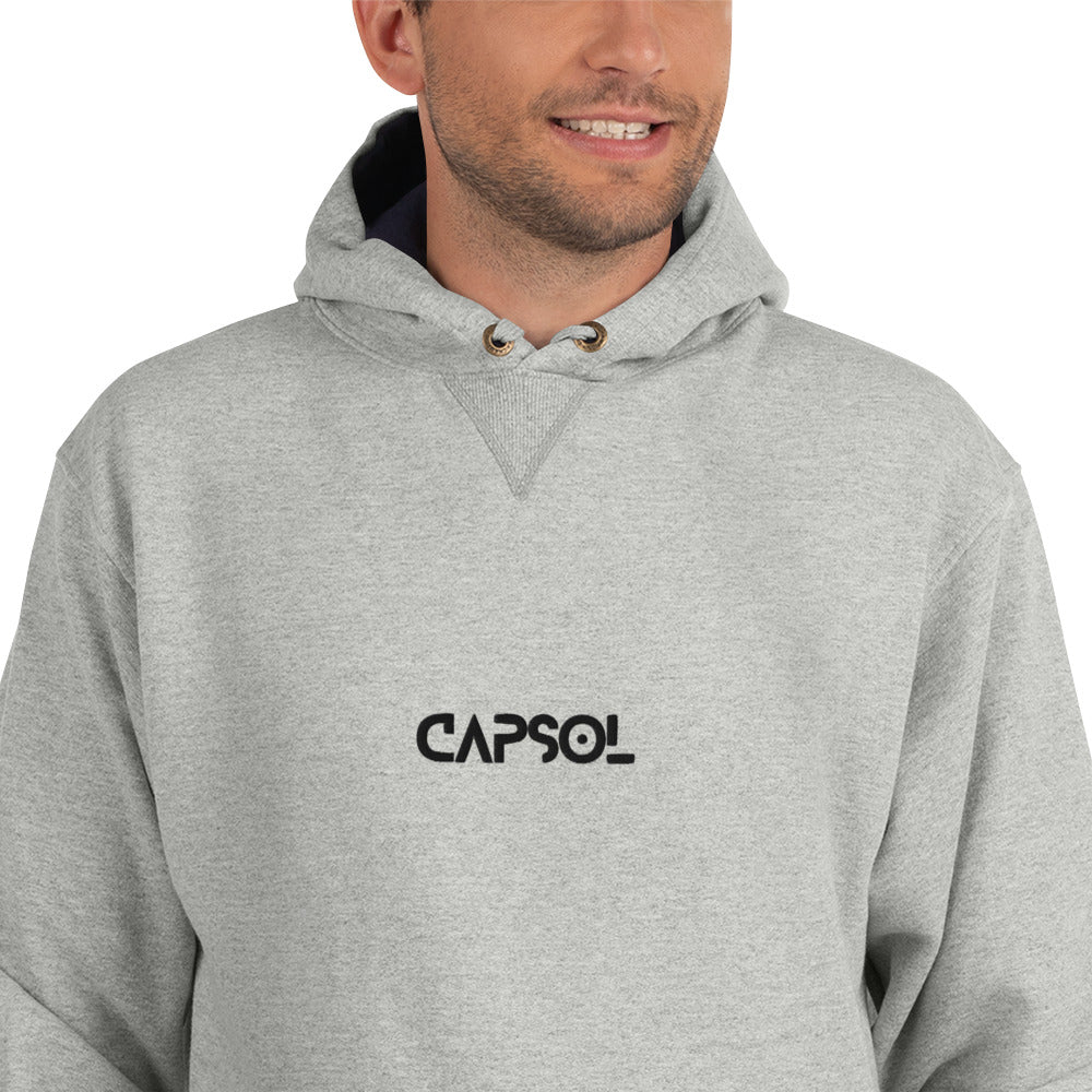 CapSol (front) - black thread - CHAMPION Hoodie