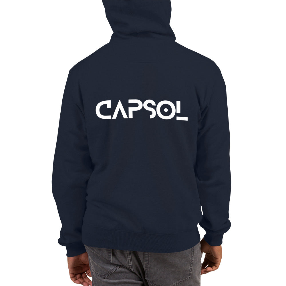 Whatever it takes (front) / CapSol (back) - white text - CHAMPION Hoodie