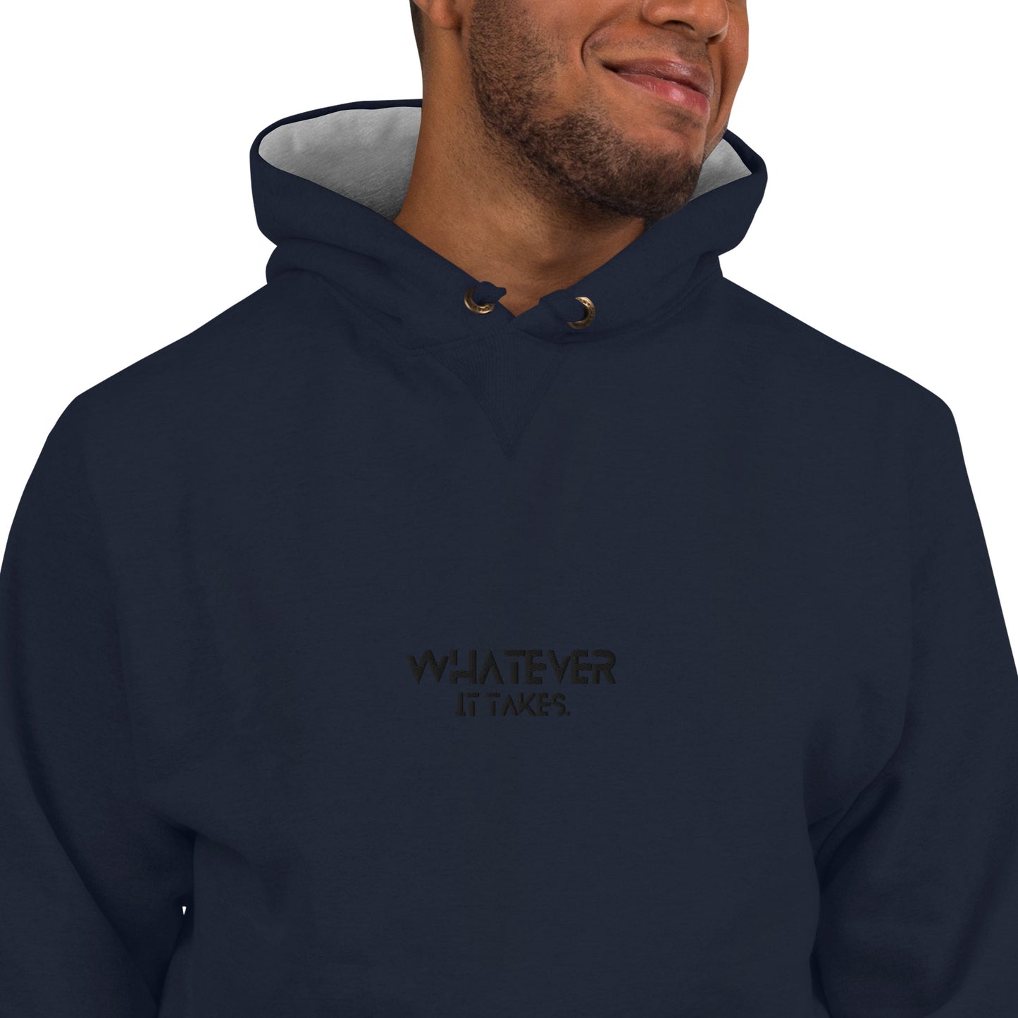 Whatever it takes (front) - black thread - CHAMPION Hoodie