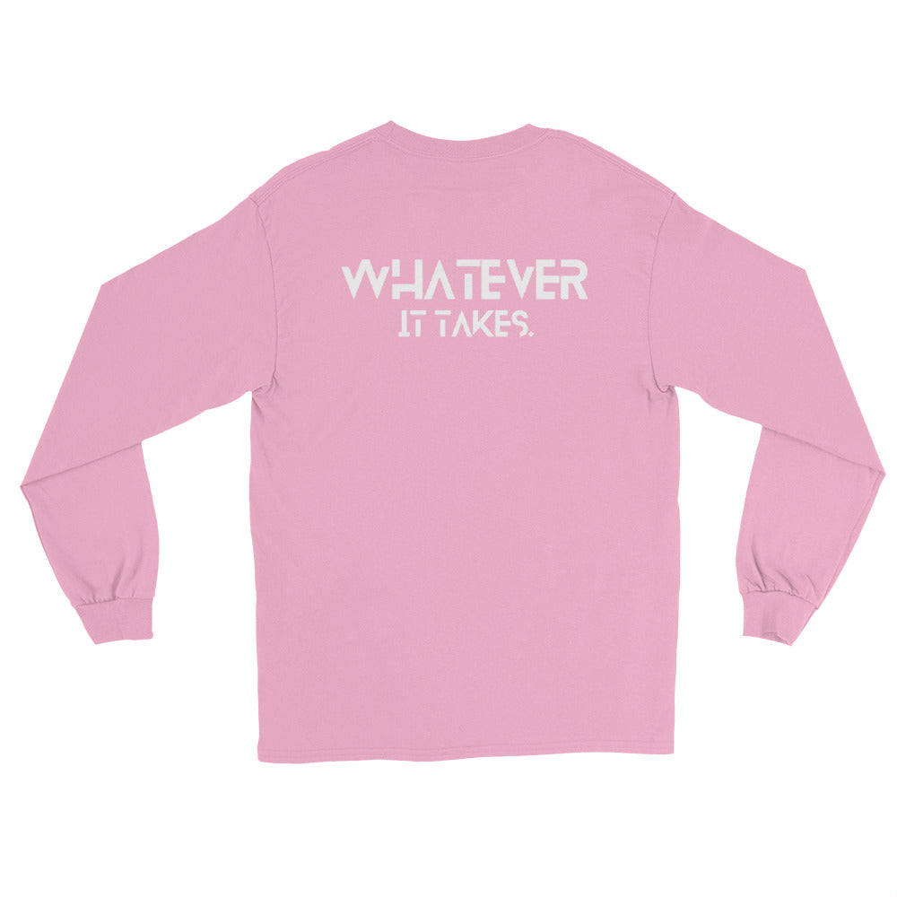 CapSol (front) / Whatever it takes (back) - white text - Long Sleeve Shirt - Gildan