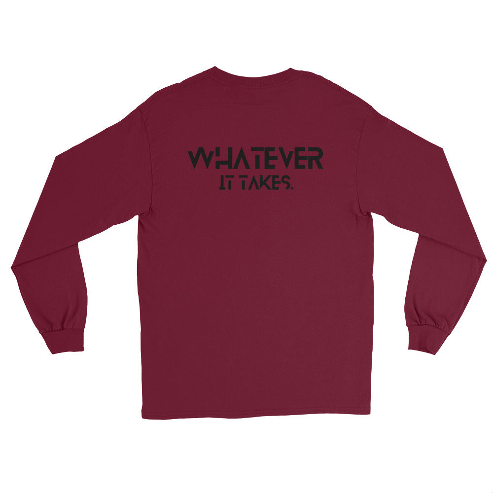 CapSol (front) / Whatever it takes (back) - black text - Long Sleeve Shirt - Gildan