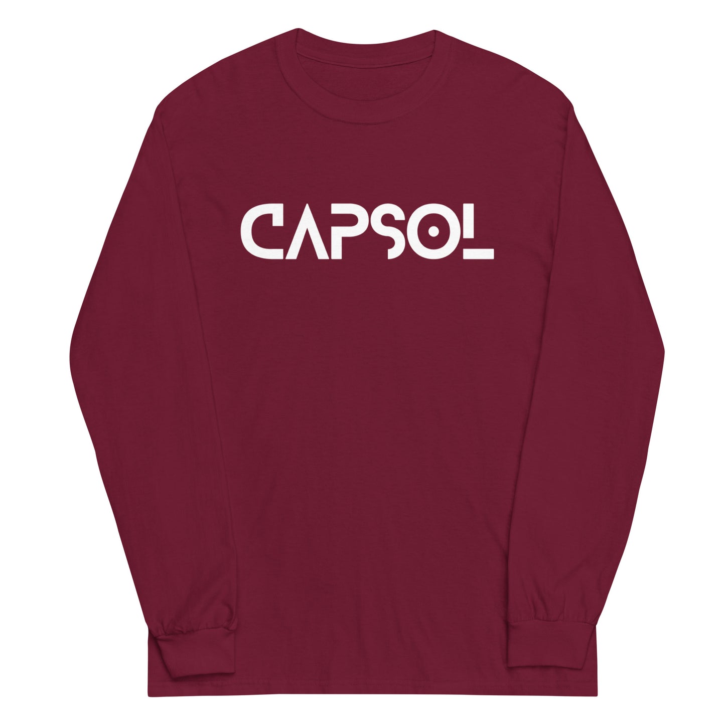 CapSol (front) - white text - Long Sleeve Shirt - Gildan