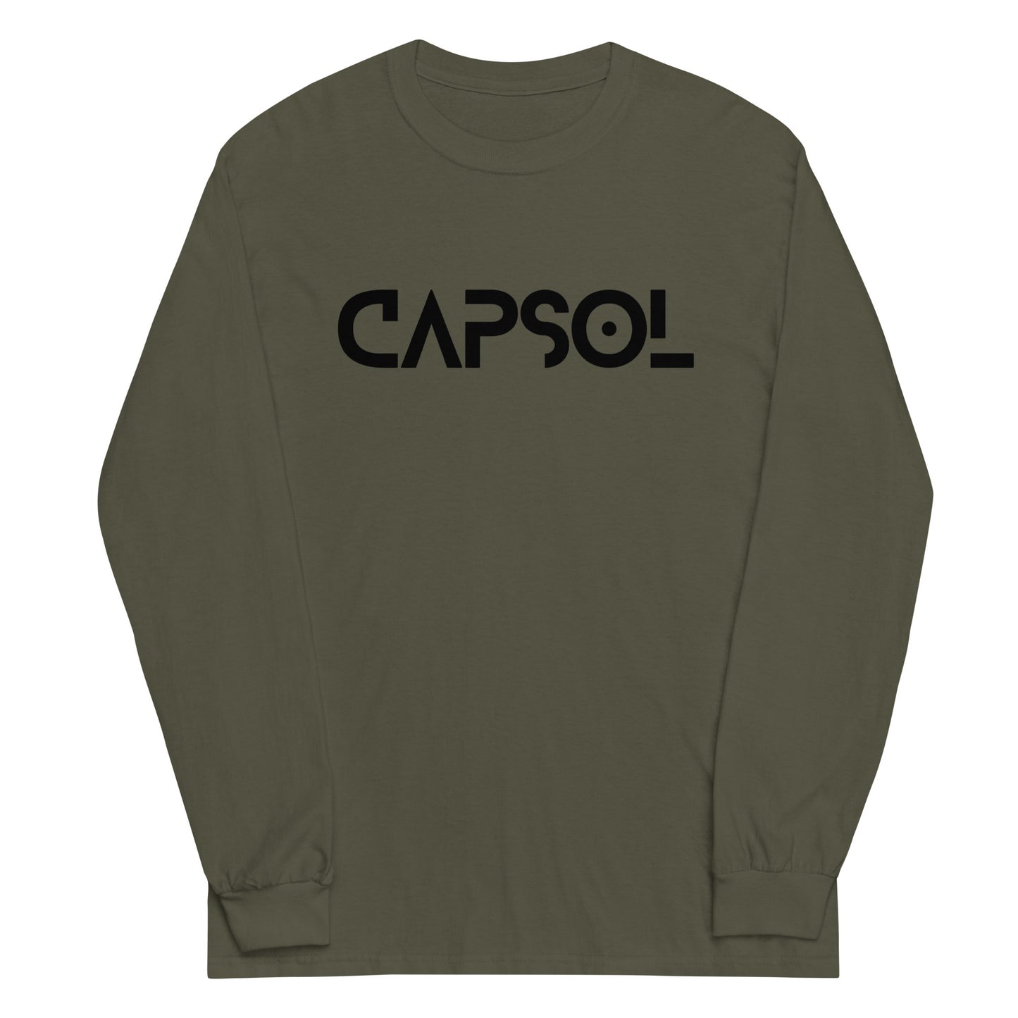 CapSol (front) - black text - Long Sleeve Shirt - Gildan