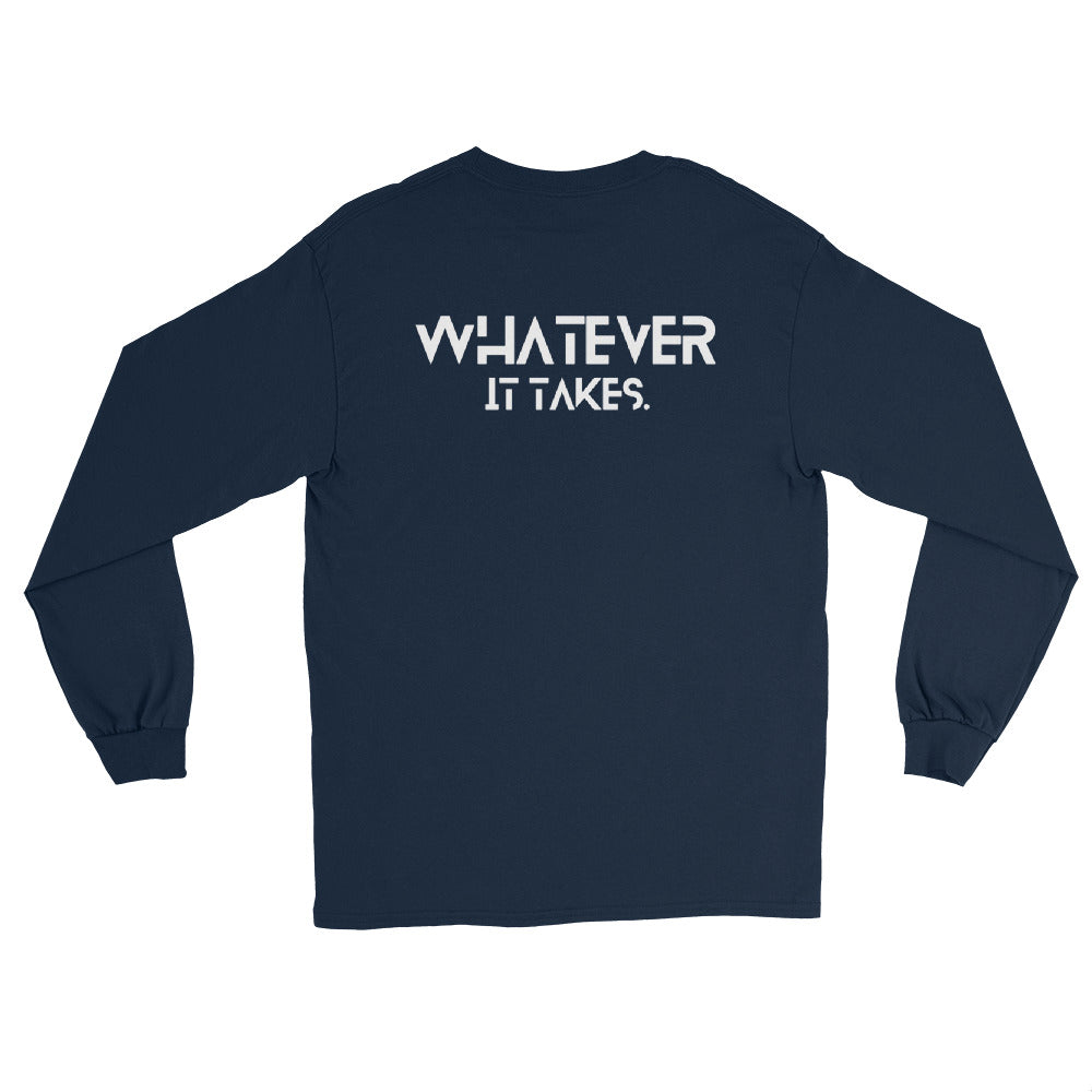 CapSol (front) / Whatever it takes (back) - white text - Long Sleeve Shirt - Gildan