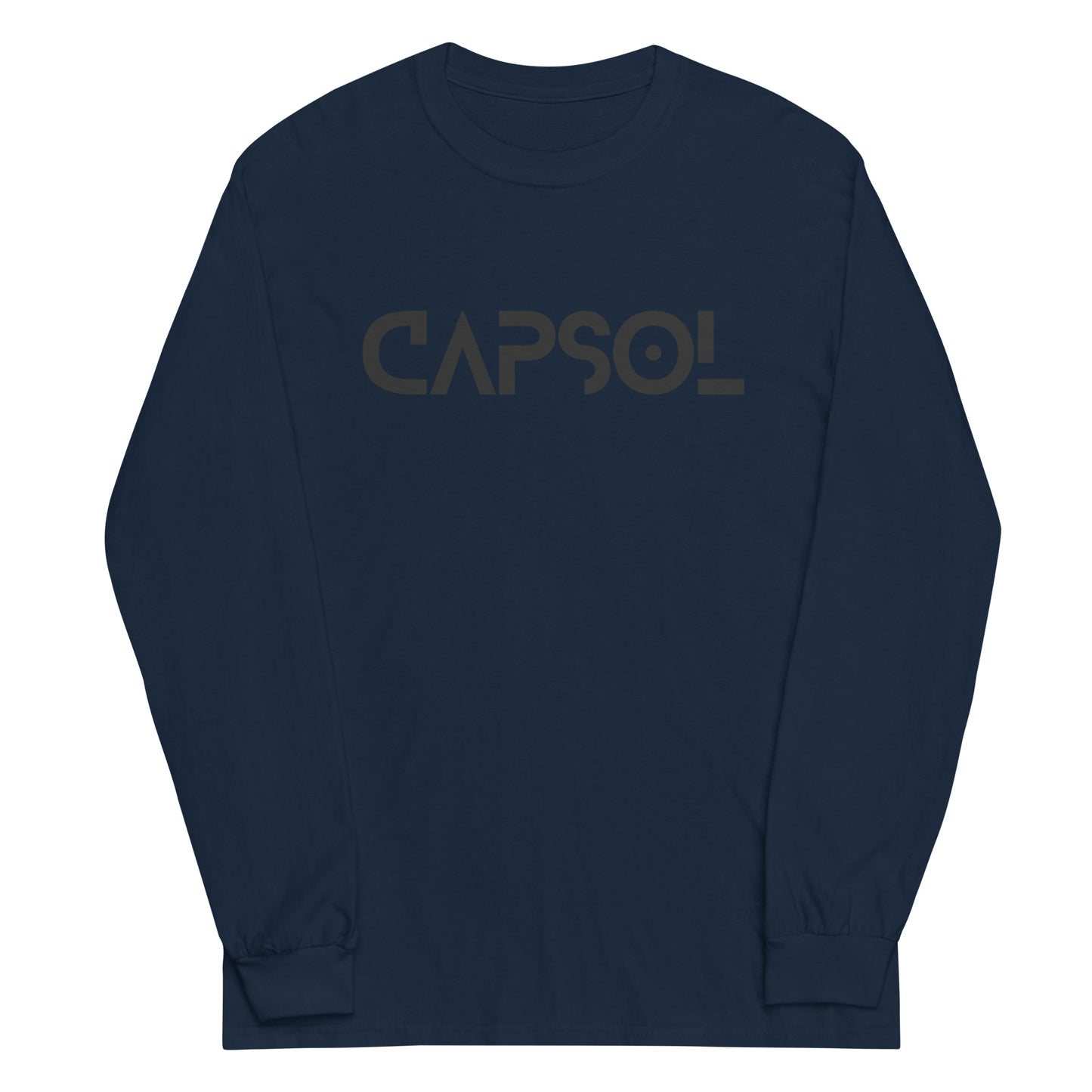 CapSol (front) - black text - Long Sleeve Shirt - Gildan