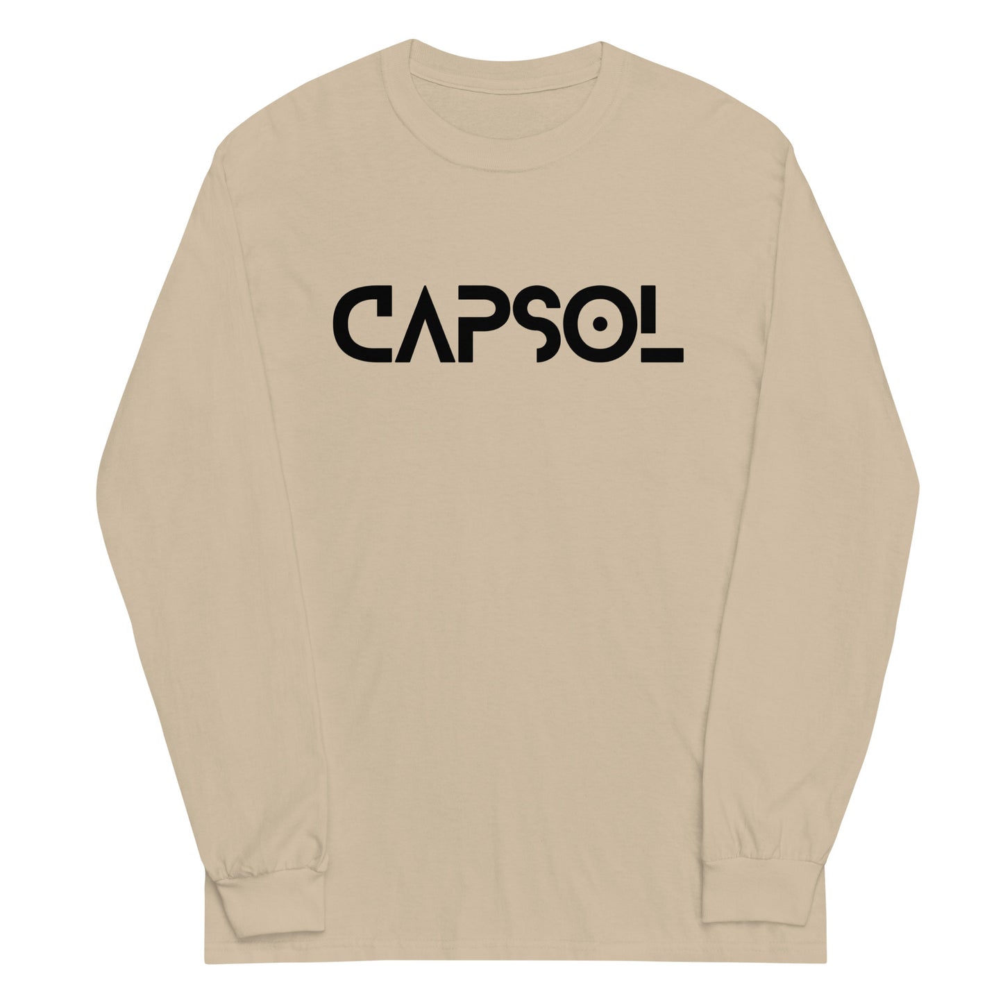 CapSol (front) - black text - Long Sleeve Shirt - Gildan