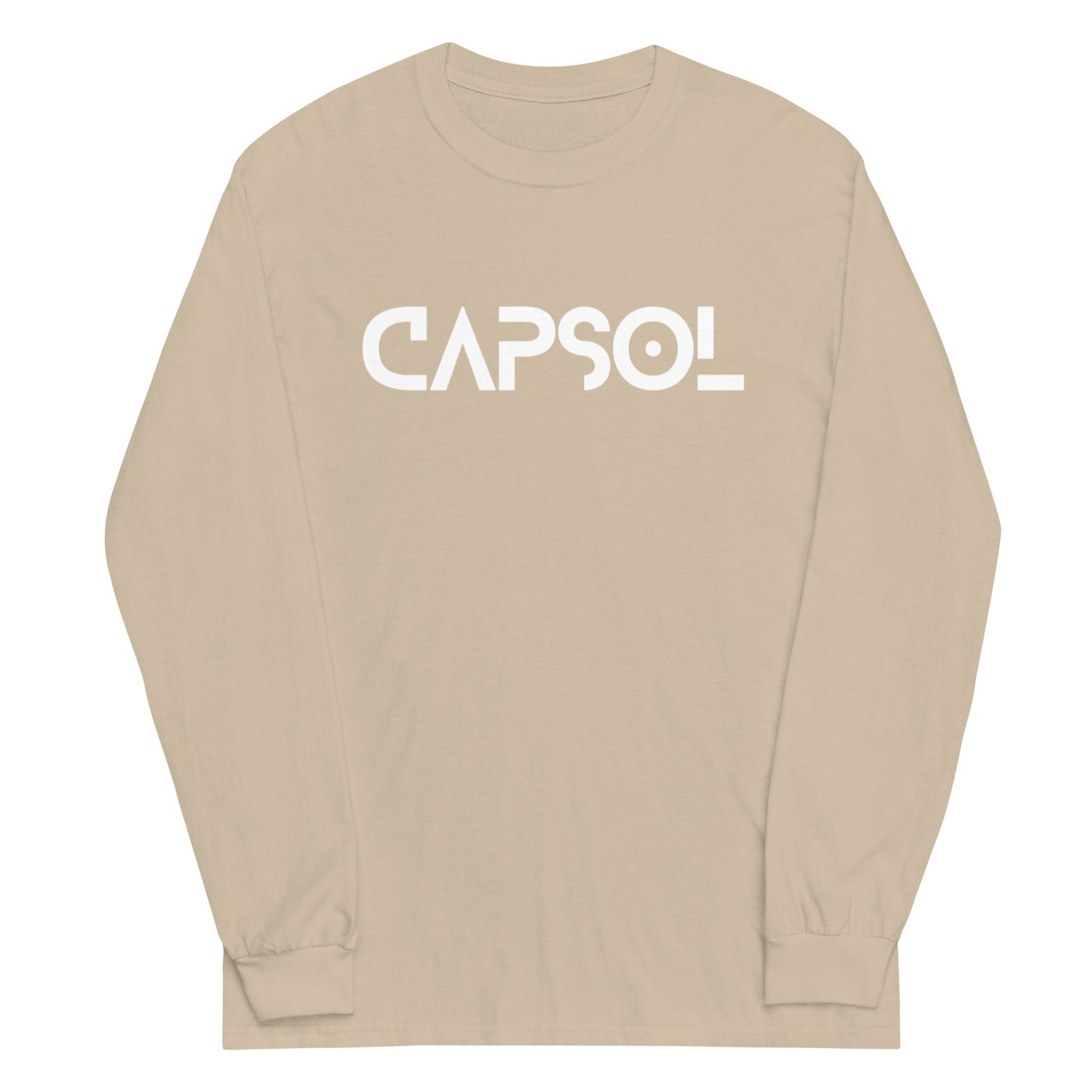 CapSol (front) - white text - Long Sleeve Shirt - Gildan