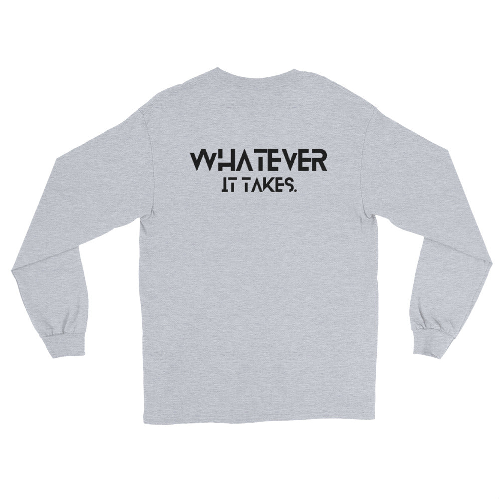 CapSol (front) / Whatever it takes (back) - black text - Long Sleeve Shirt - Gildan