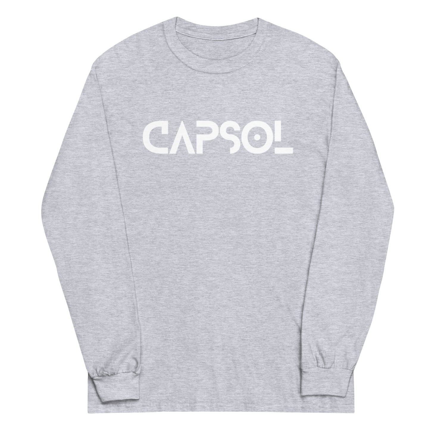 CapSol (front) - white text - Long Sleeve Shirt - Gildan