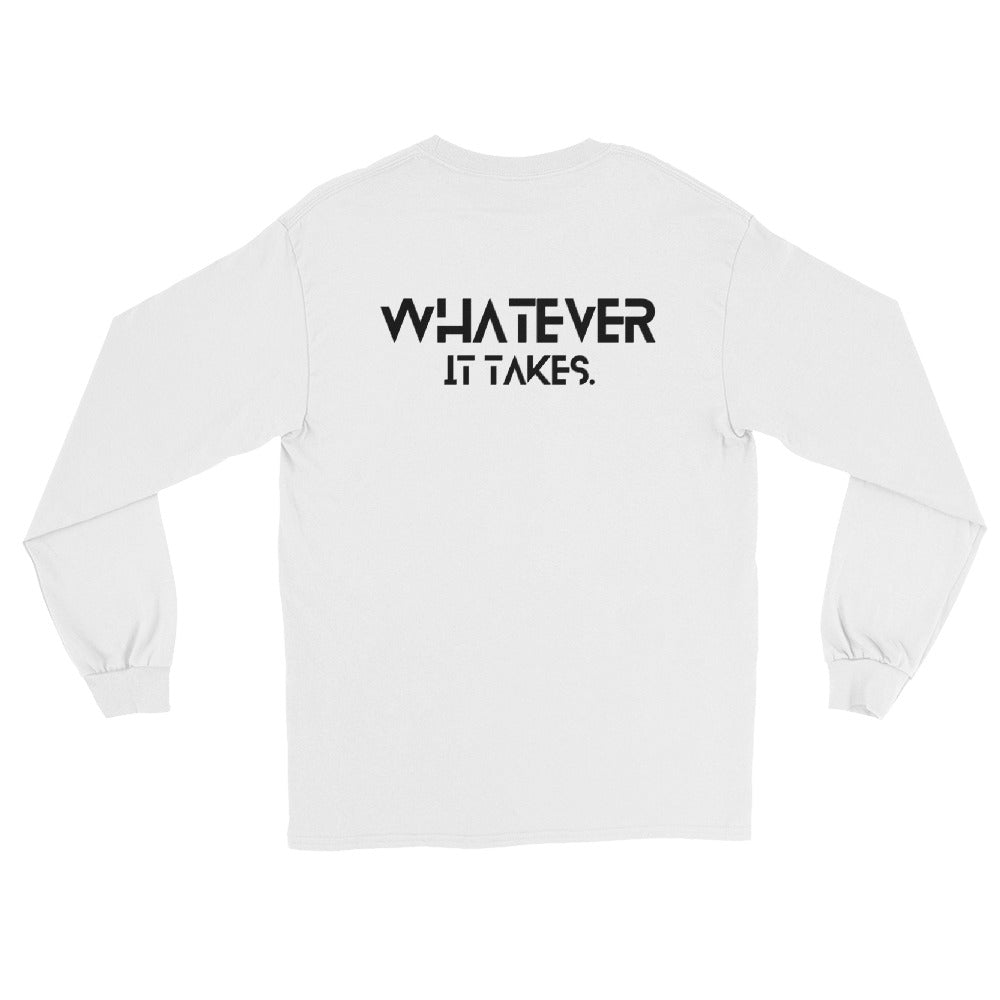 CapSol (front) / Whatever it takes (back) - black text - Long Sleeve Shirt - Gildan