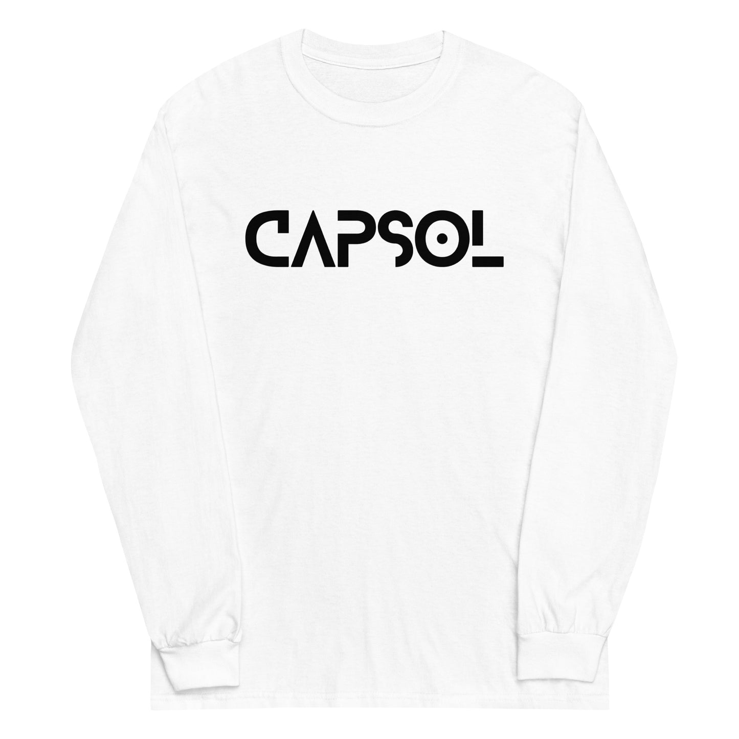 CapSol (front) - black text - Long Sleeve Shirt - Gildan