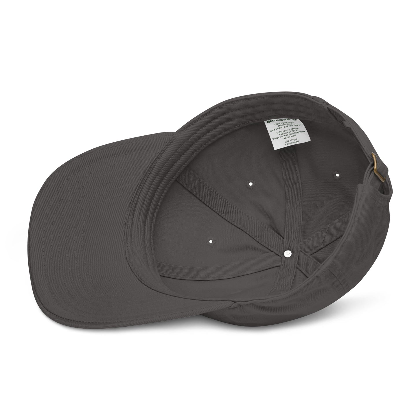 CapSol - black thread - Organic baseball hat