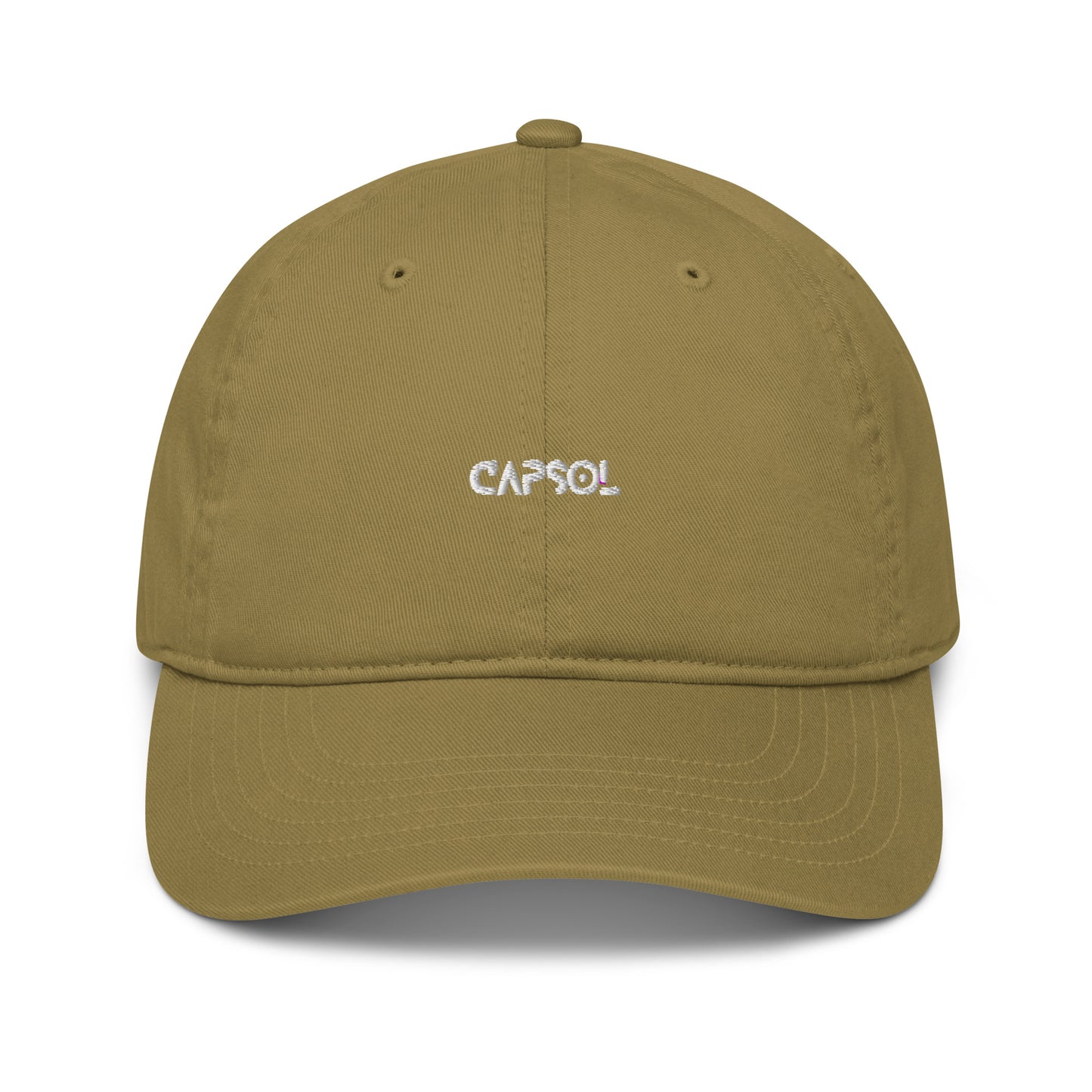 CapSol - white thread - Organic baseball hat