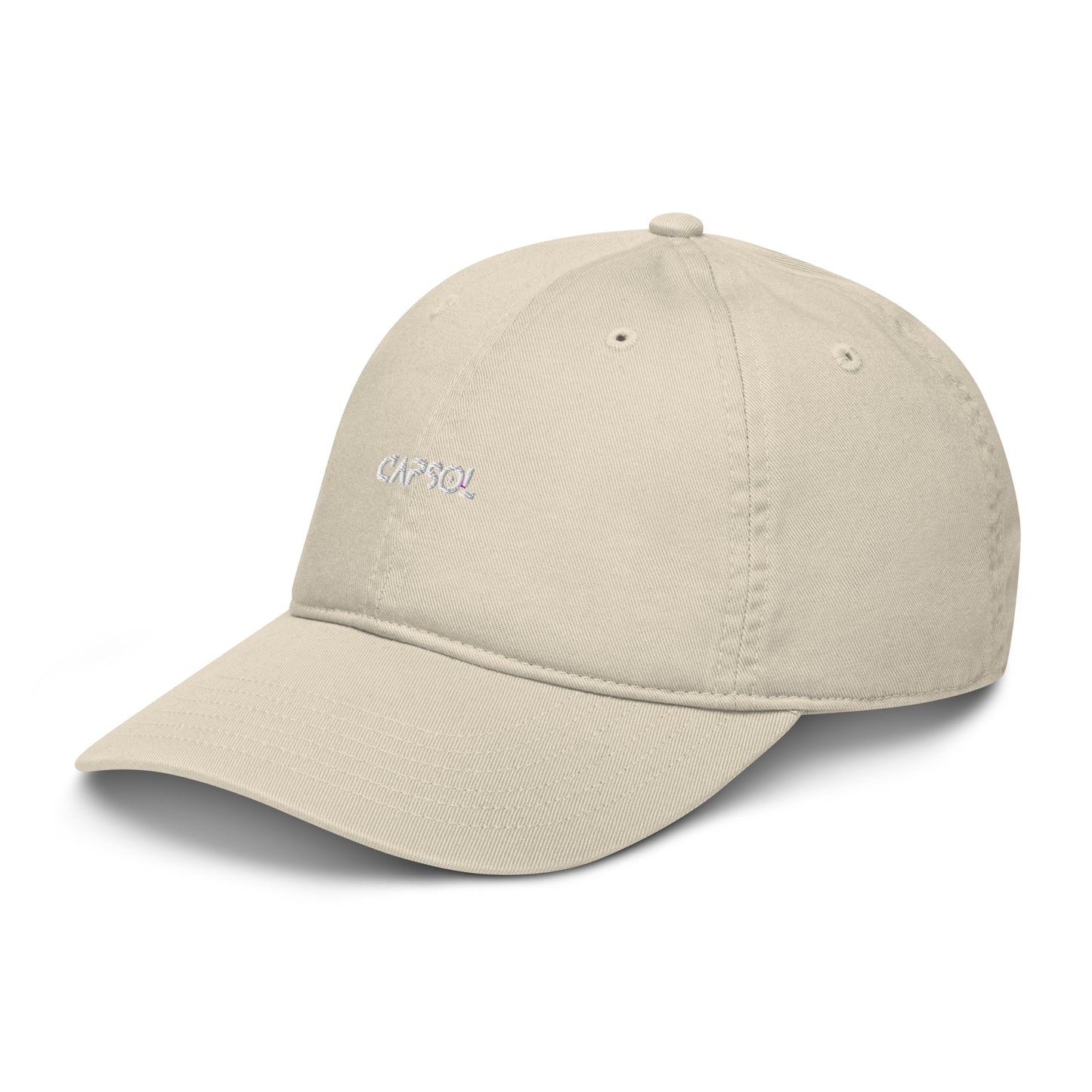 CapSol - white thread - Organic baseball hat