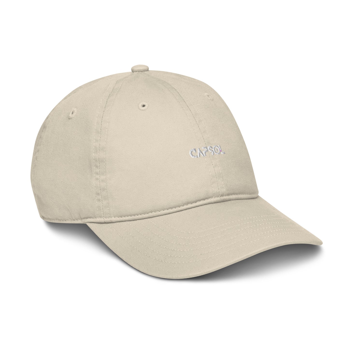 CapSol - white thread - Organic baseball hat