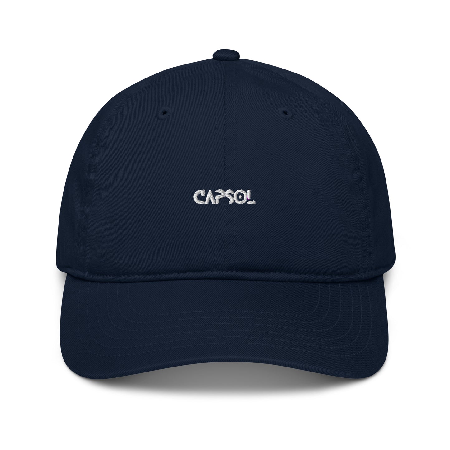 CapSol - white thread - Organic baseball hat