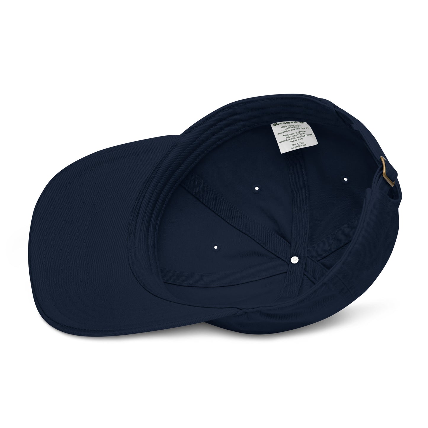 CapSol - black thread - Organic baseball hat