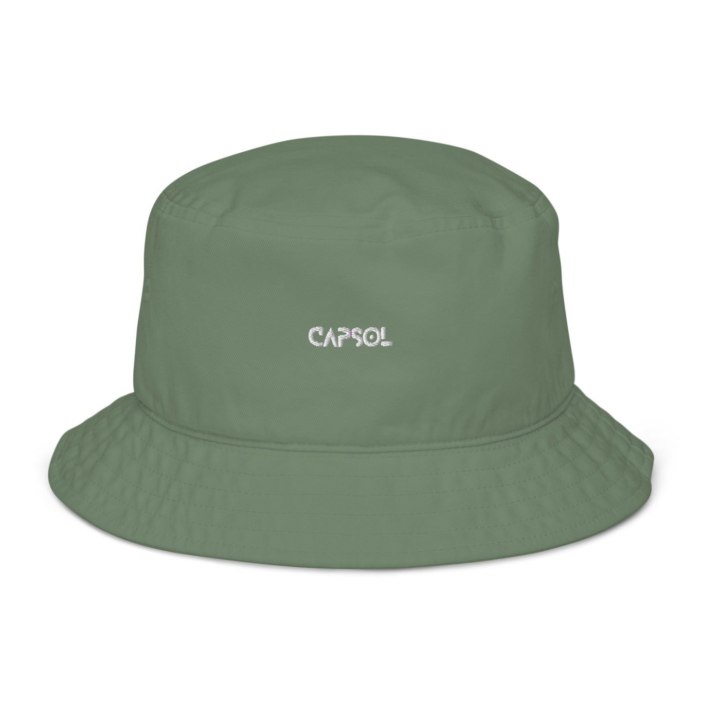 CapSol - white thread - Organic bucket hat