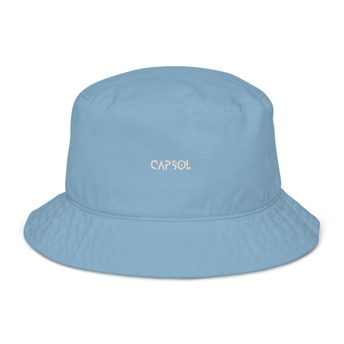 CapSol - white thread - Organic bucket hat