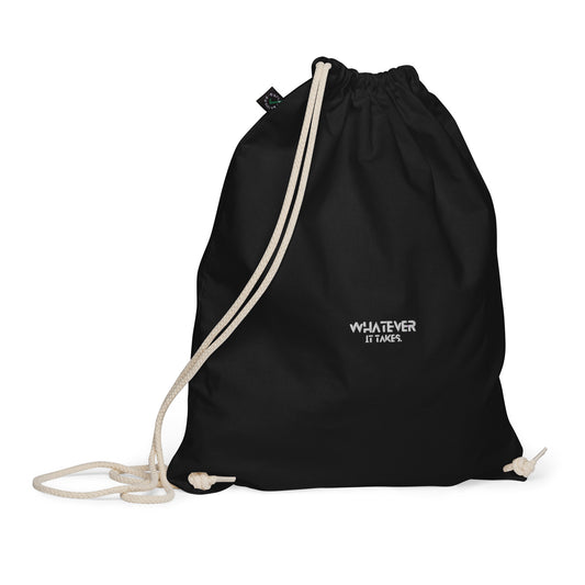 Whatever it takes - Organic cotton drawstring bag