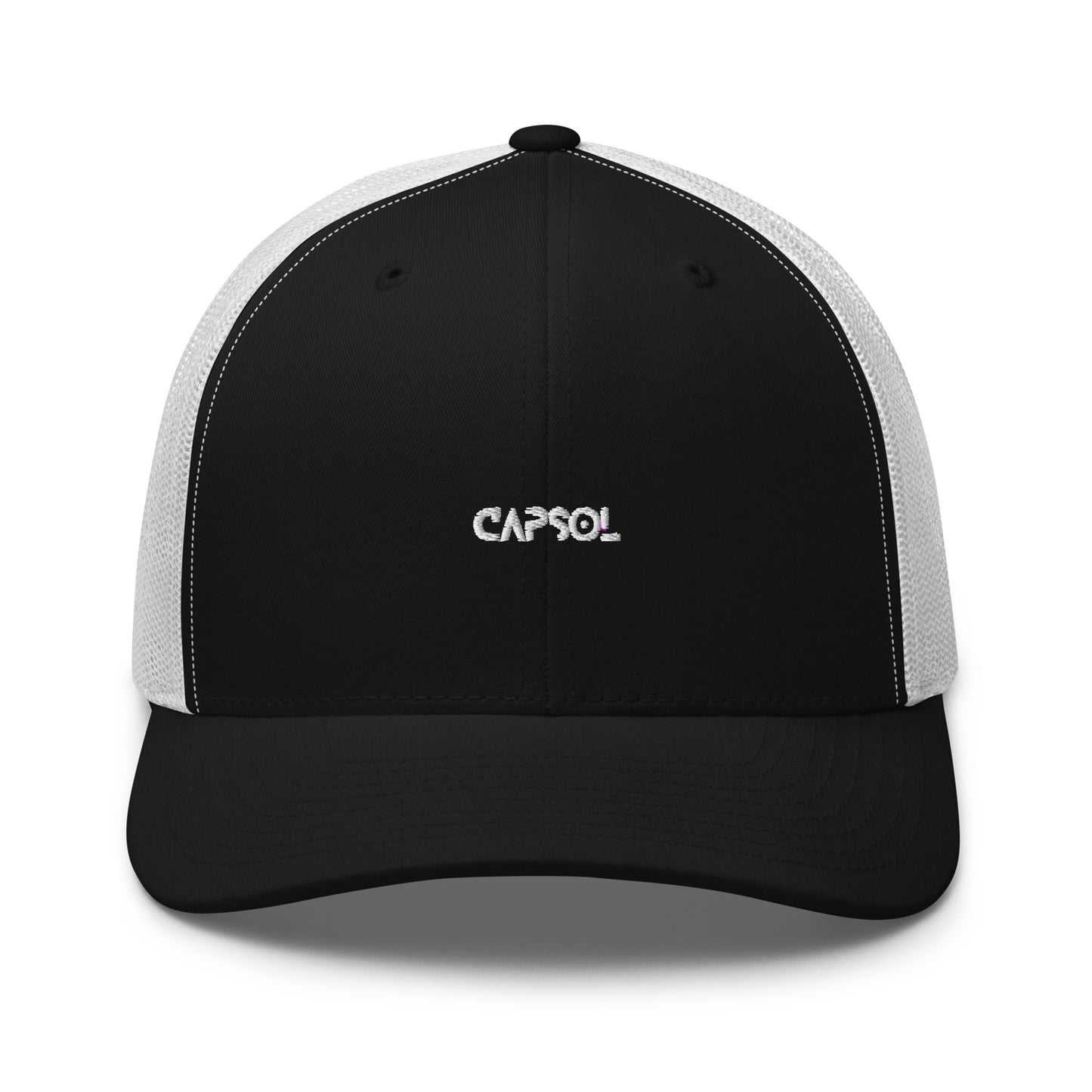 CapSol - white thread - Retro Trucker Cap