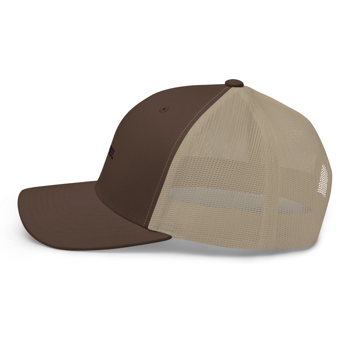 CapSol - black thread - Retro Trucker Cap