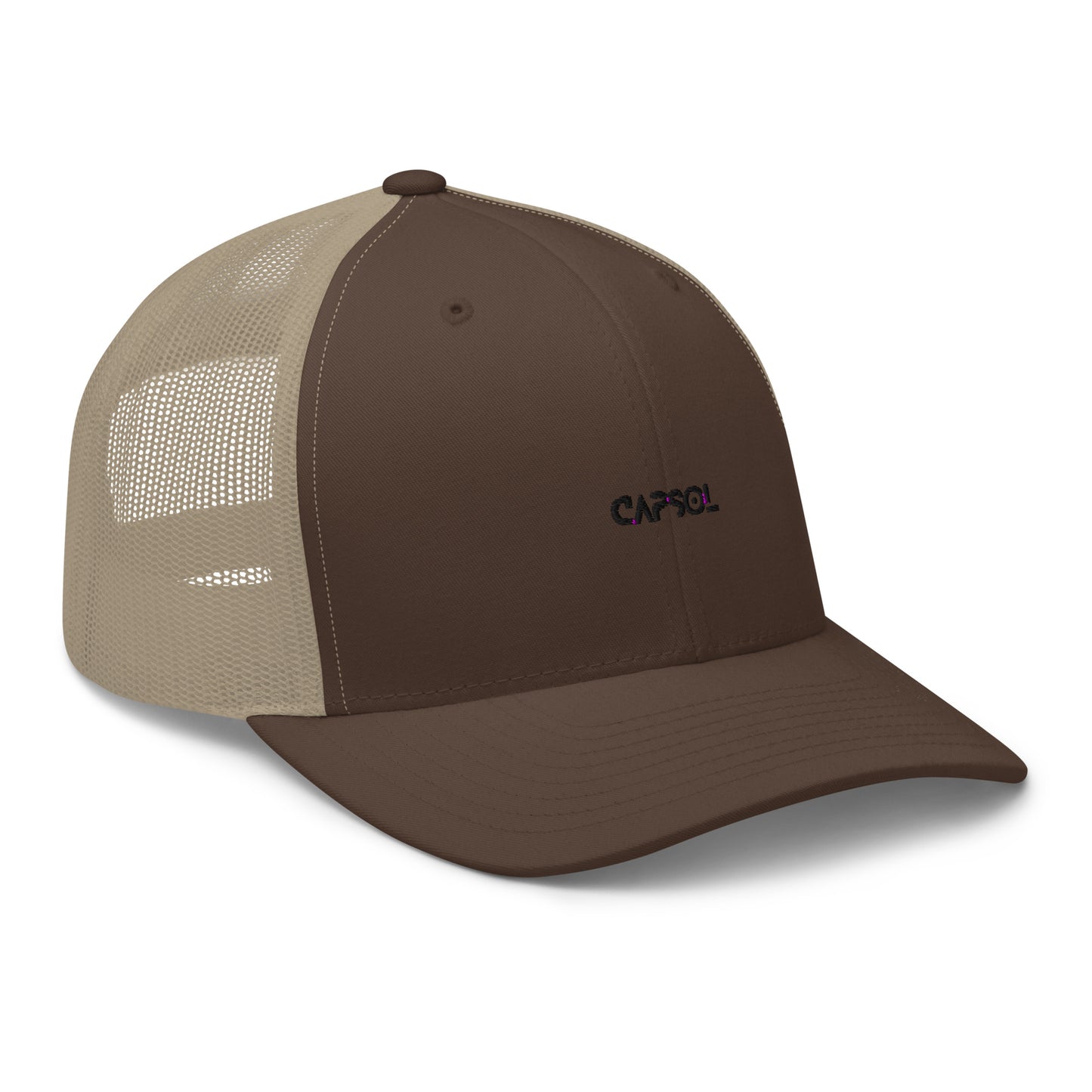 CapSol - black thread - Retro Trucker Cap