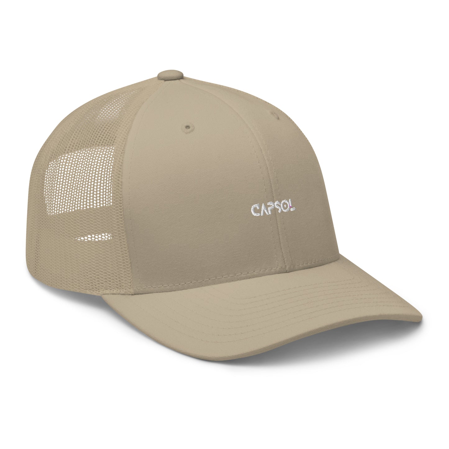 CapSol - white thread - Retro Trucker Cap