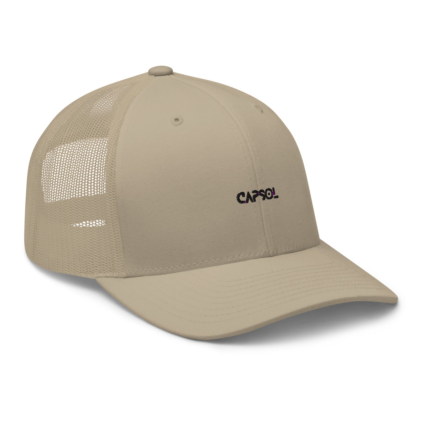 CapSol - black thread - Retro Trucker Cap